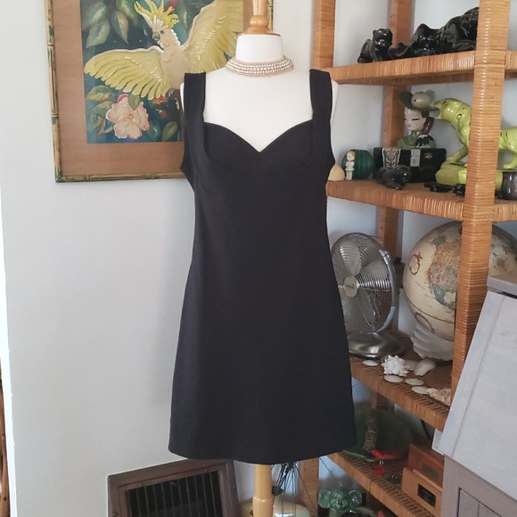 Vintage 90's Frederick's Of Hollywood Bodycon Black Dress Size XL - Picture 11 of 11